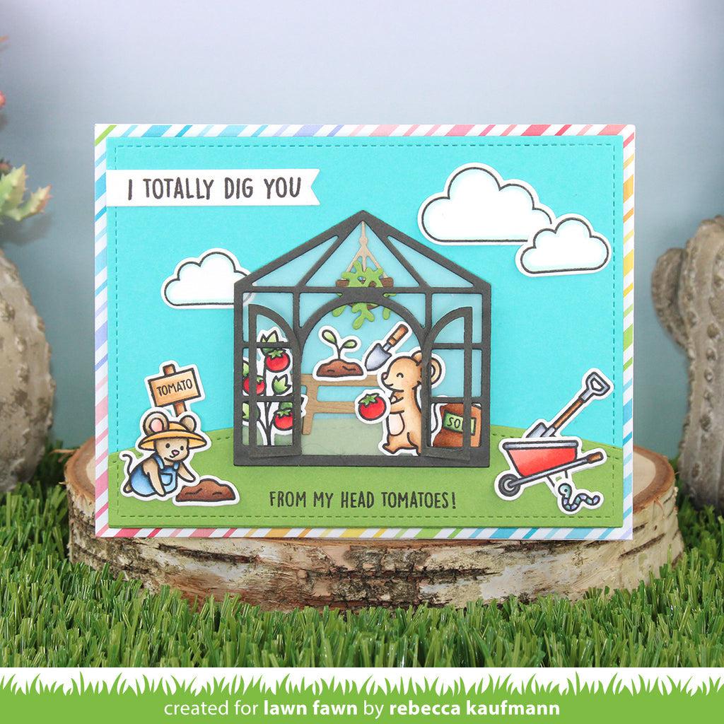 Lawn Fawn - Lawn Cuts - Build-A-Greenhouse - Scratch &amp; Dent-ScrapbookPal