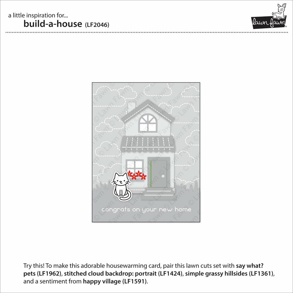 Lawn Fawn - Lawn Cuts - Build-A-House-ScrapbookPal