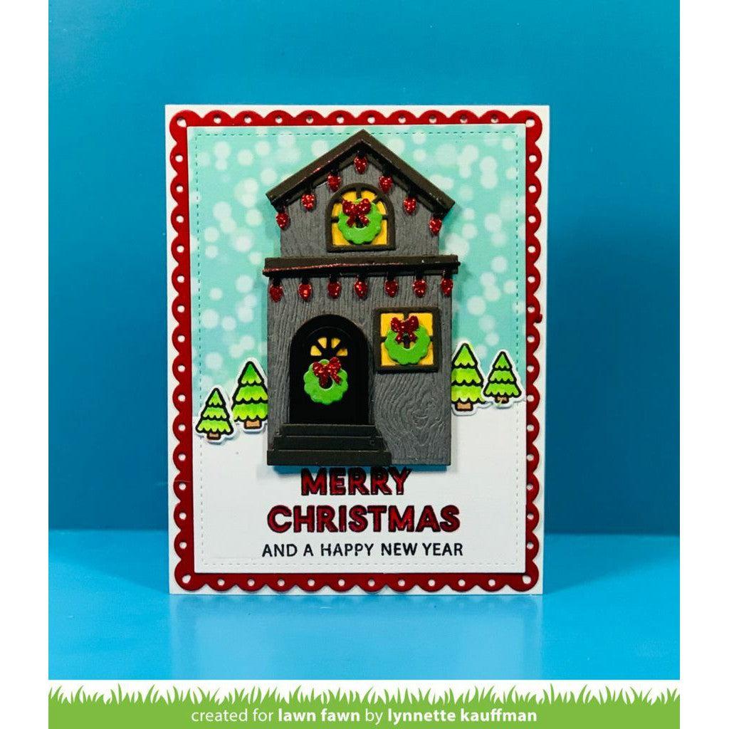 Lawn Fawn - Lawn Cuts - Build-A-House Christmas Add-On-ScrapbookPal