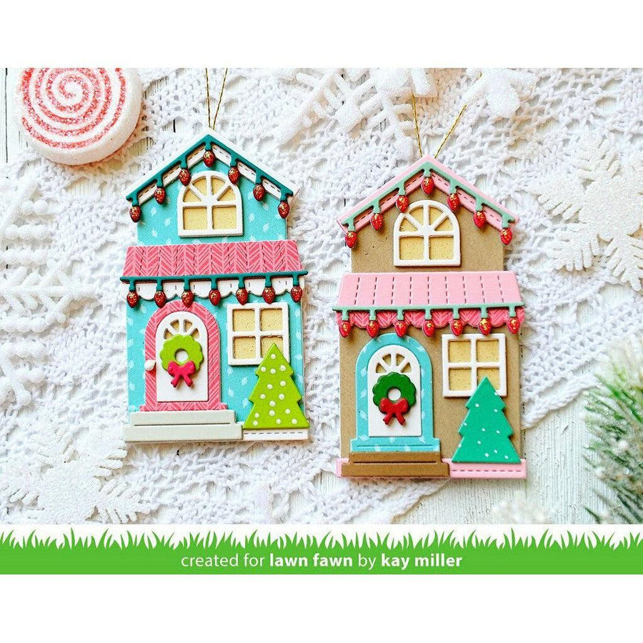 Lawn Fawn - Lawn Cuts - Build-A-House Christmas Add-On-ScrapbookPal