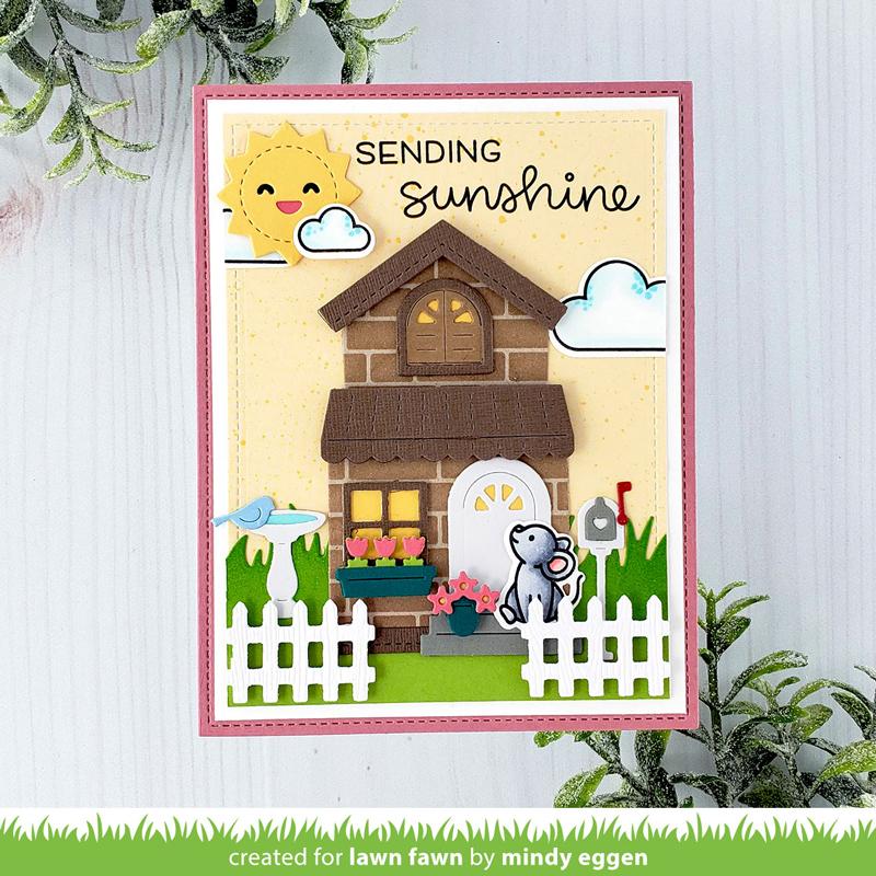 Lawn Fawn - Lawn Cuts - Build-A-House Spring Add-On-ScrapbookPal