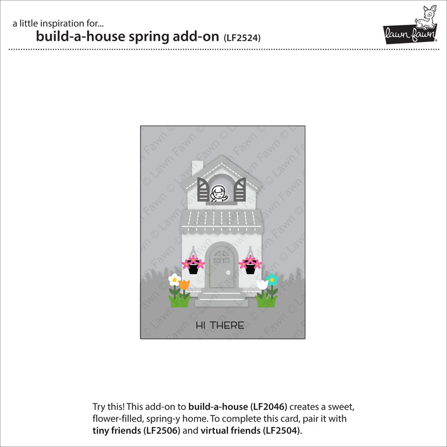 Lawn Fawn - Lawn Cuts - Build-A-House Spring Add-On-ScrapbookPal