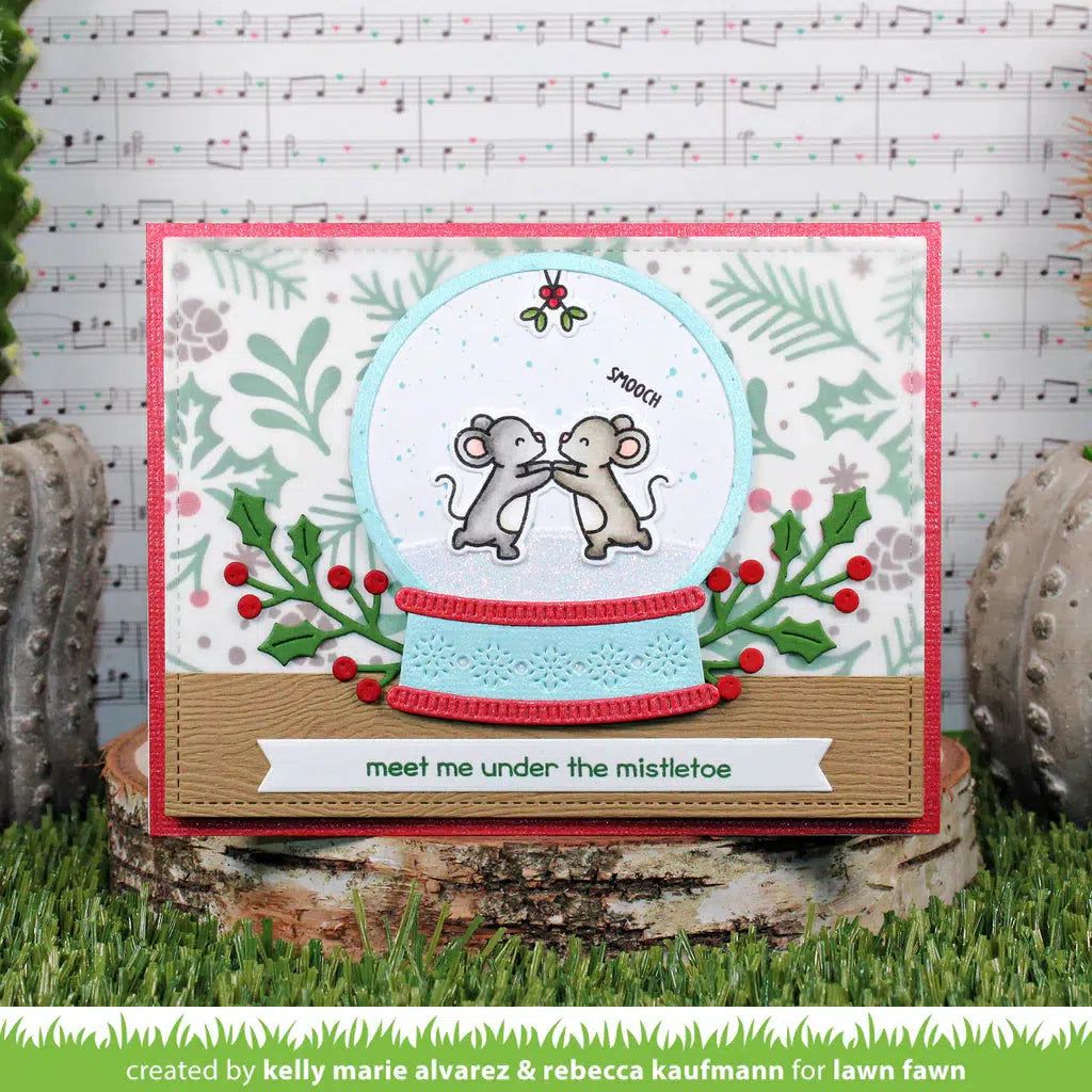 Lawn Fawn - Lawn Cuts - Build-A-Snow Globe-ScrapbookPal