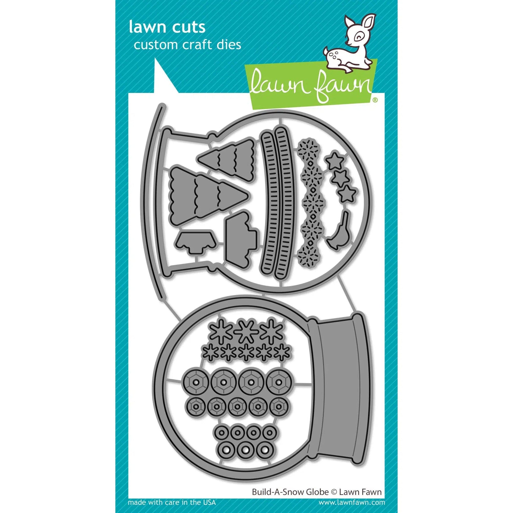 Lawn Fawn - Lawn Cuts - Build-A-Snow Globe-ScrapbookPal