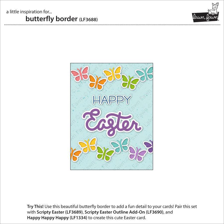 Lawn Fawn - Lawn Cuts - Butterfly Border-ScrapbookPal