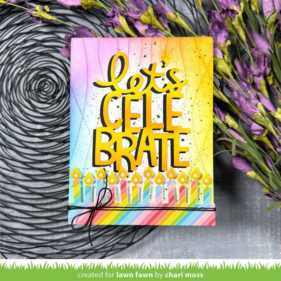 Lawn Fawn - Lawn Cuts - Candle Border-ScrapbookPal
