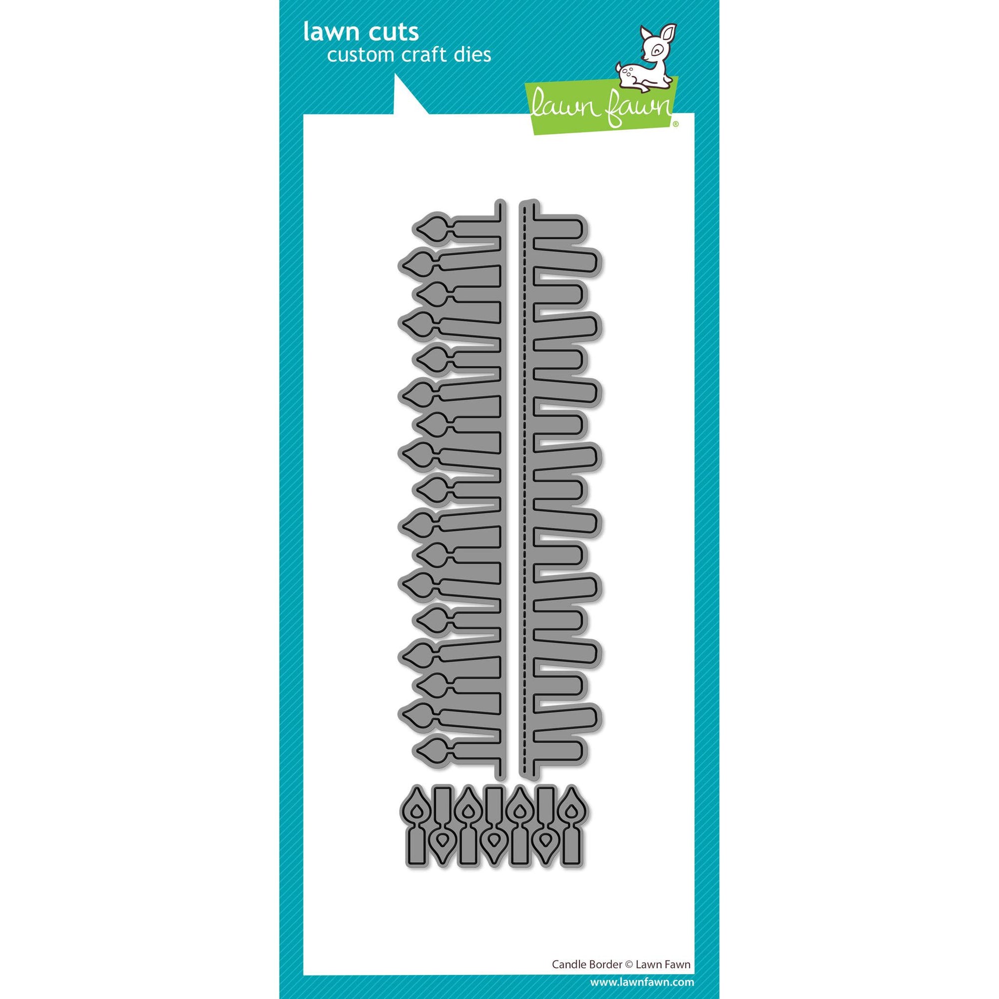Lawn Fawn - Lawn Cuts - Candle Border-ScrapbookPal