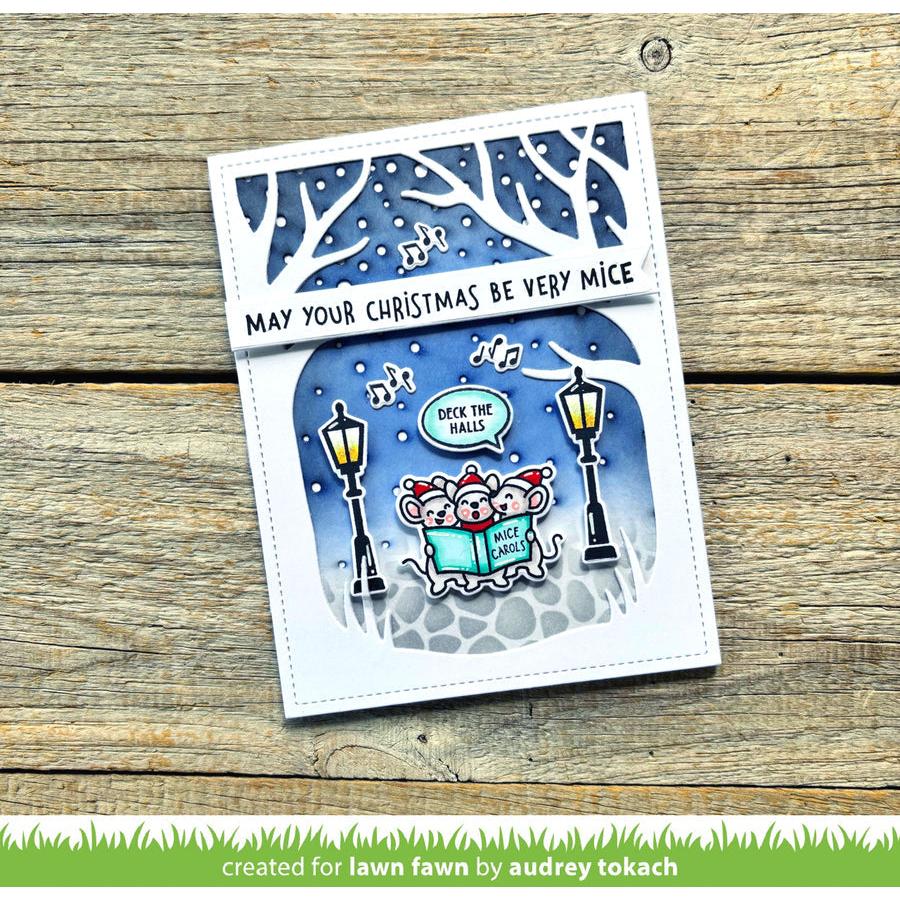 Lawn Fawn - Lawn Cuts - Caroling Mice-ScrapbookPal