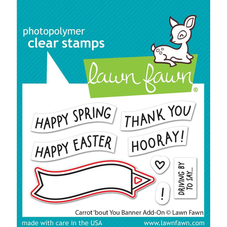 Lawn Fawn - Lawn Cuts - Carrot 'Bout You Banner Add-On-ScrapbookPal