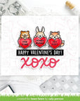 Lawn Fawn - Lawn Cuts - Checkered Hearts Backdrop: Landscape-ScrapbookPal