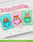 Lawn Fawn - Lawn Cuts - Checkered Hearts Backdrop: Landscape-ScrapbookPal