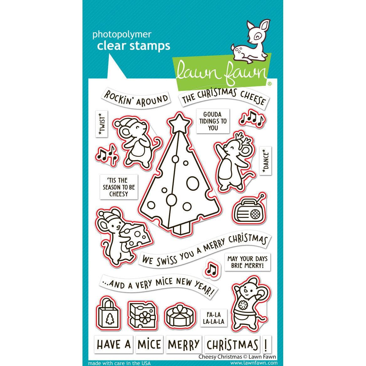 Lawn Fawn - Lawn Cuts - Cheesy Christmas-ScrapbookPal