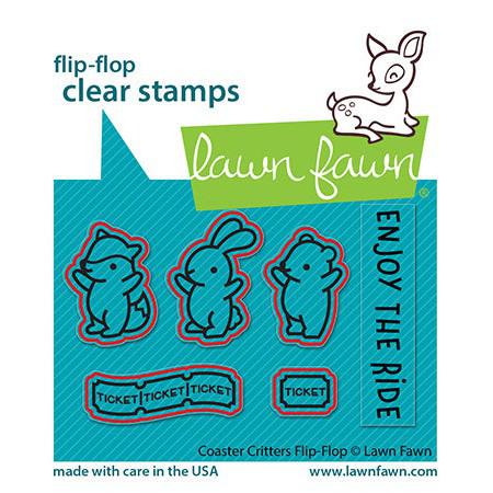 Lawn Fawn - Lawn Cuts - Coaster Critters Flip-Flop-ScrapbookPal