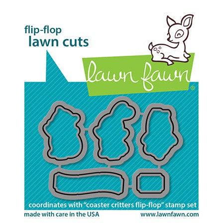 Lawn Fawn - Lawn Cuts - Coaster Critters Flip-Flop-ScrapbookPal