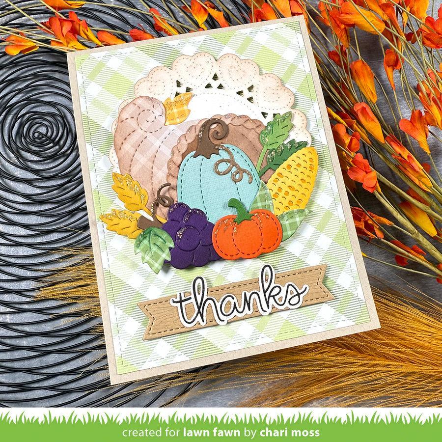 Lawn Fawn - Lawn Cuts - Cornucopia-ScrapbookPal