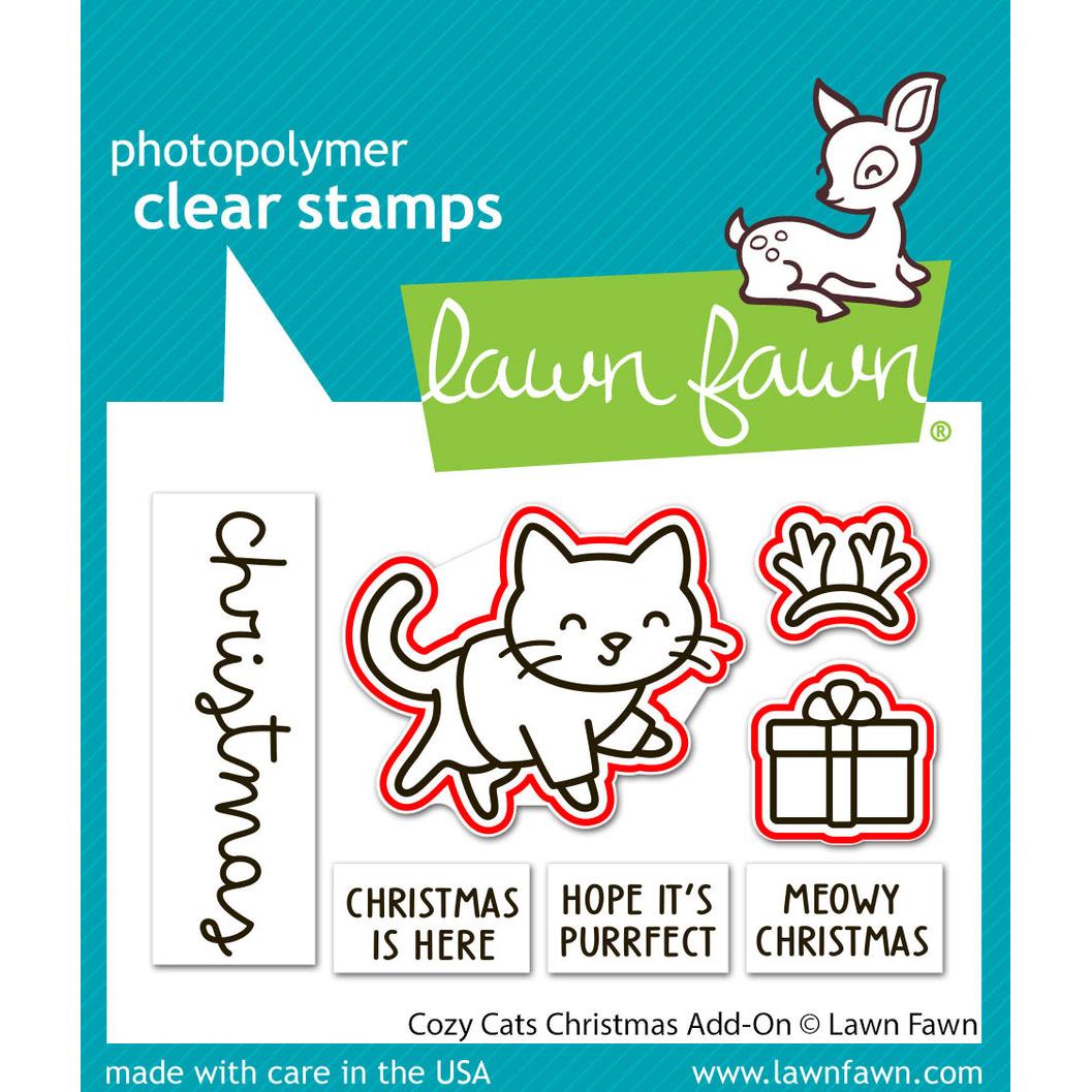 Lawn Fawn - Lawn Cuts - Cozy Cats Christmas Add-on-ScrapbookPal
