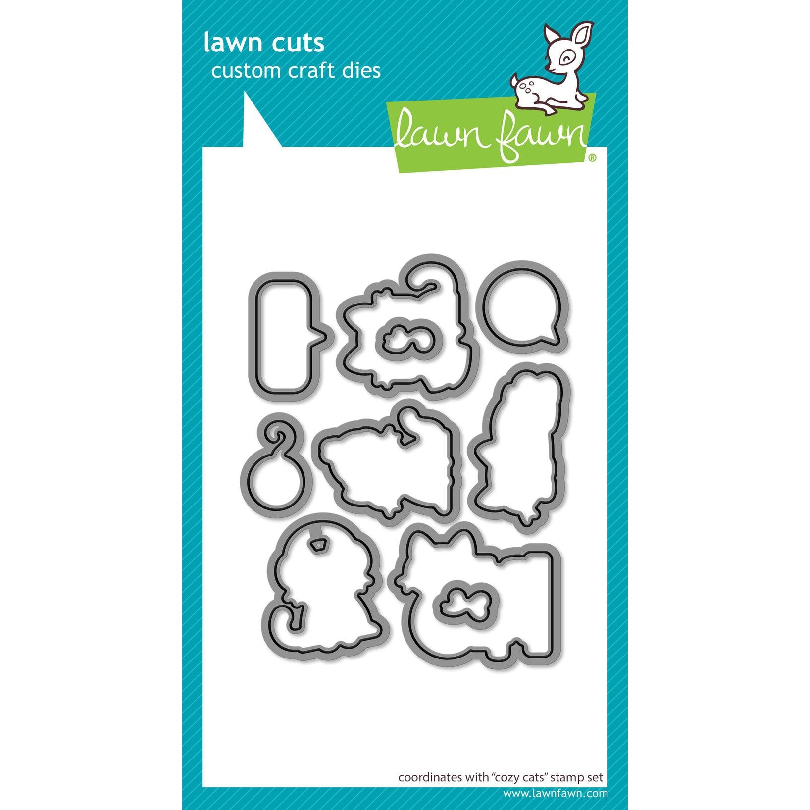 Lawn Fawn - Lawn Cuts - Cozy Cats-ScrapbookPal