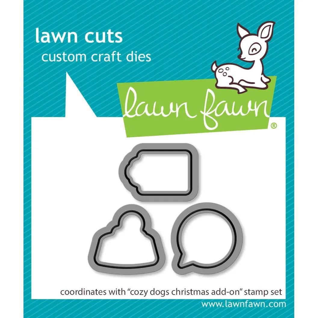 Lawn Fawn - Lawn Cuts - Cozy Dogs Christmas Add-On-ScrapbookPal