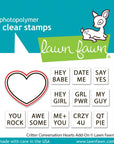 Lawn Fawn - Lawn Cuts - Critter Conversation Hearts Add-On-ScrapbookPal