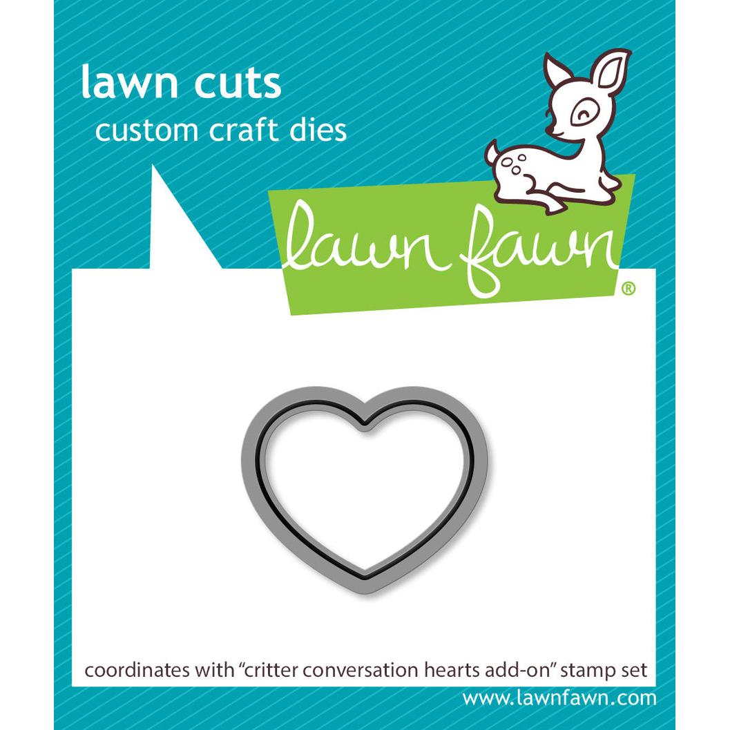 Lawn Fawn - Lawn Cuts - Critter Conversation Hearts Add-On-ScrapbookPal