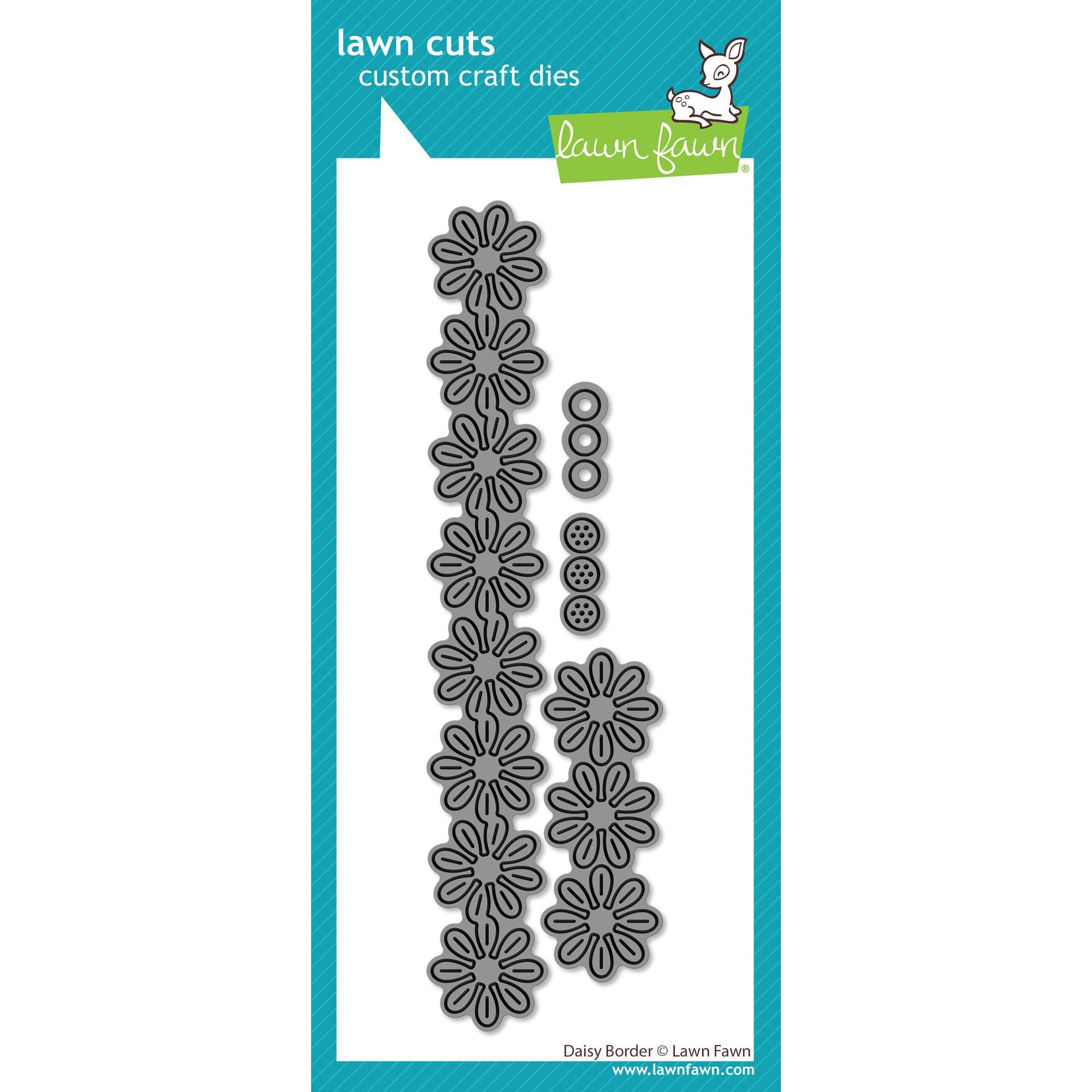 Lawn Fawn - Lawn Cuts - Daisy Border-ScrapbookPal