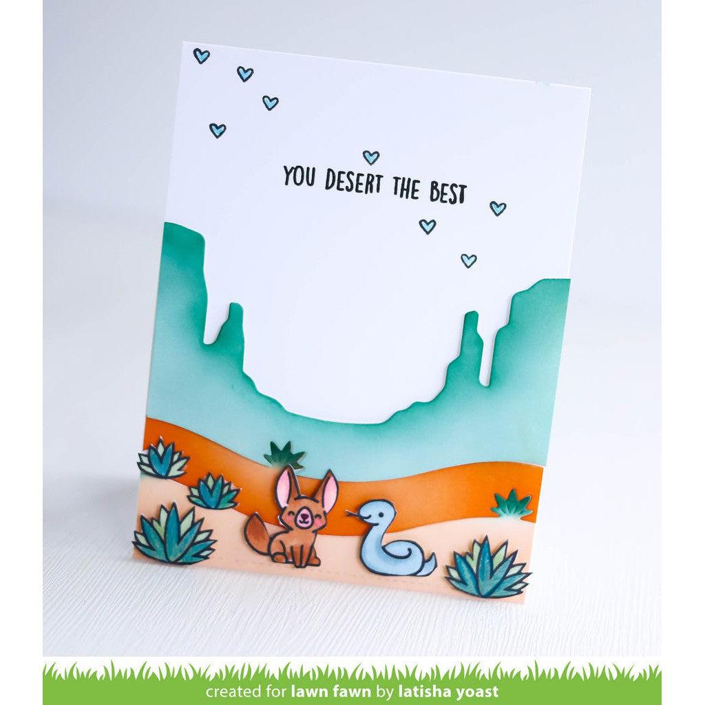 Lawn Fawn - Lawn Cuts - Desert Canyon Backdrop-ScrapbookPal