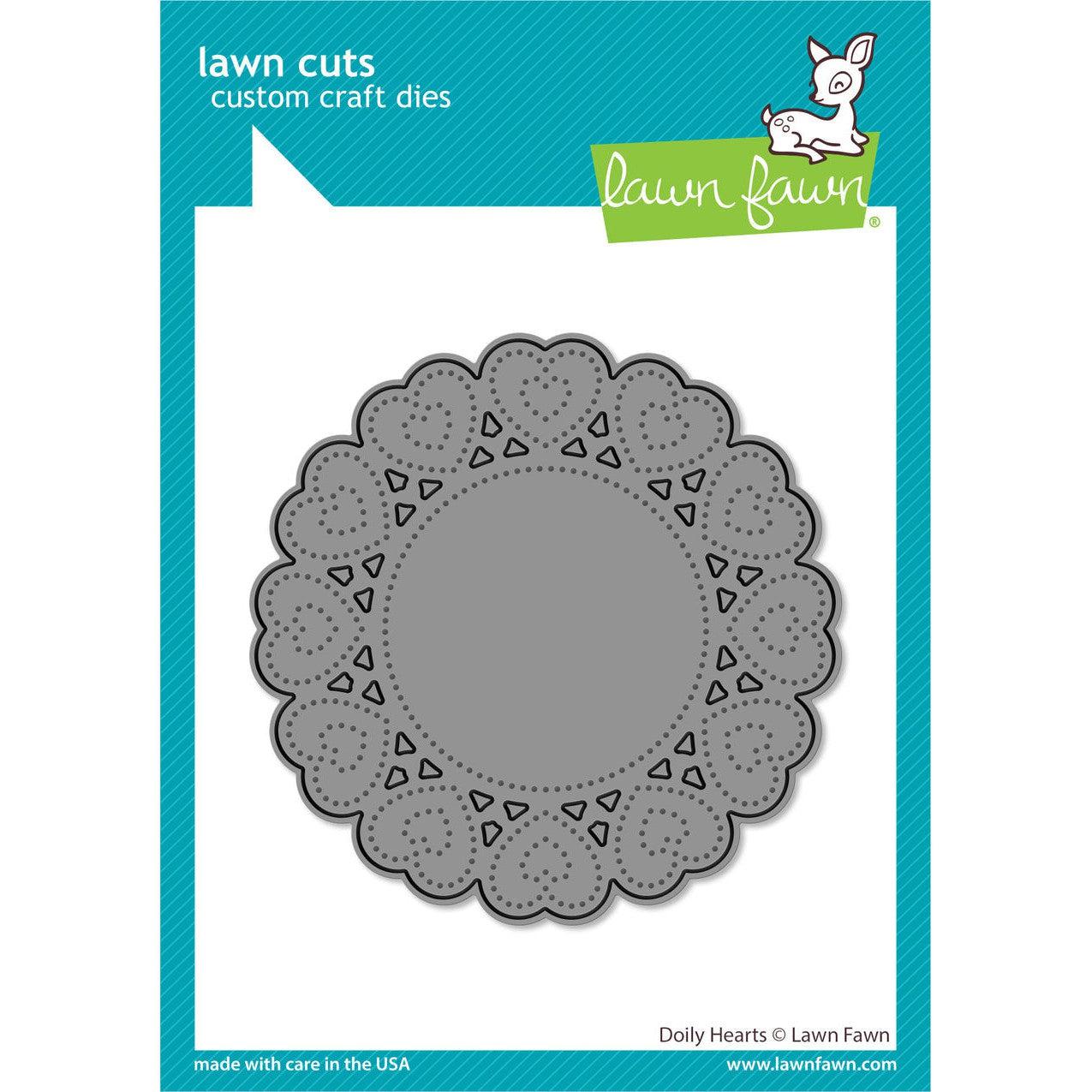 Lawn Fawn - Lawn Cuts - Doily Hearts-ScrapbookPal