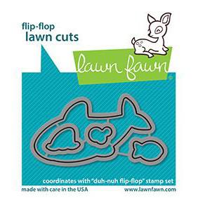 Lawn Fawn - Lawn Cuts - Duh-Nuh Flip-Flop-ScrapbookPal