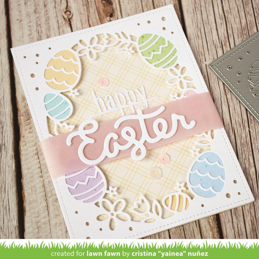 Lawn Fawn - Lawn Cuts - Easter Egg Backdrop-ScrapbookPal