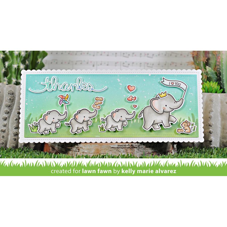 Lawn Fawn - Lawn Cuts - Elephant Parade-ScrapbookPal