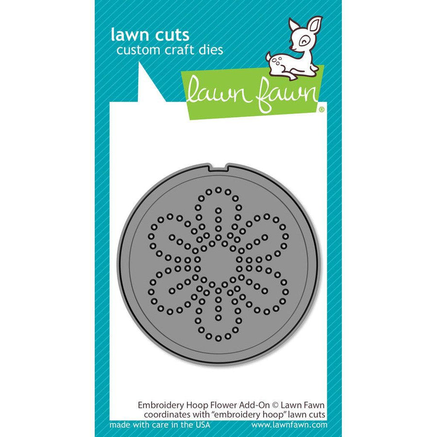 Lawn Fawn - Lawn Cuts - Embroidery Hoop Flower Add-On-ScrapbookPal