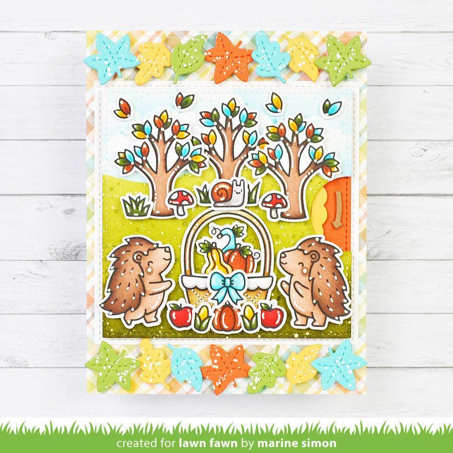 Lawn Fawn - Lawn Cuts - Fall Leaves Border-ScrapbookPal