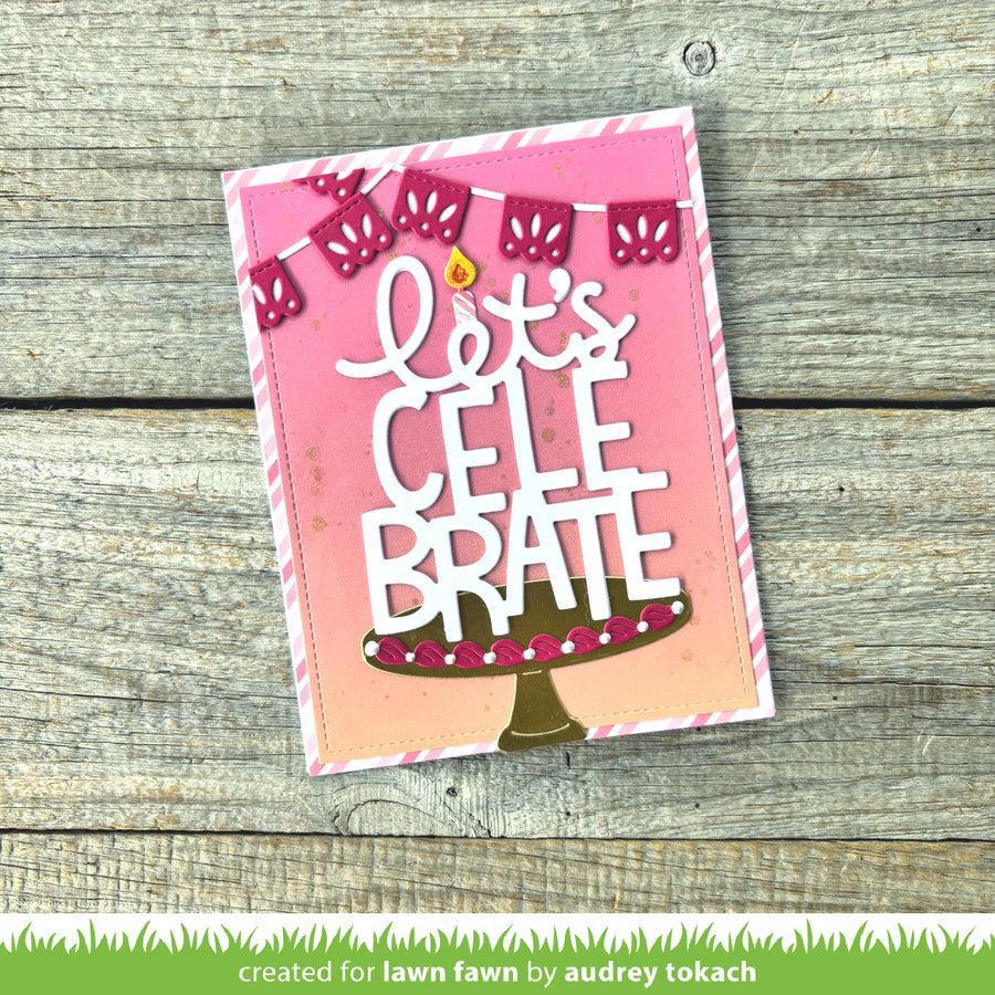 Lawn Fawn - Lawn Cuts - Fiesta Banner Border-ScrapbookPal