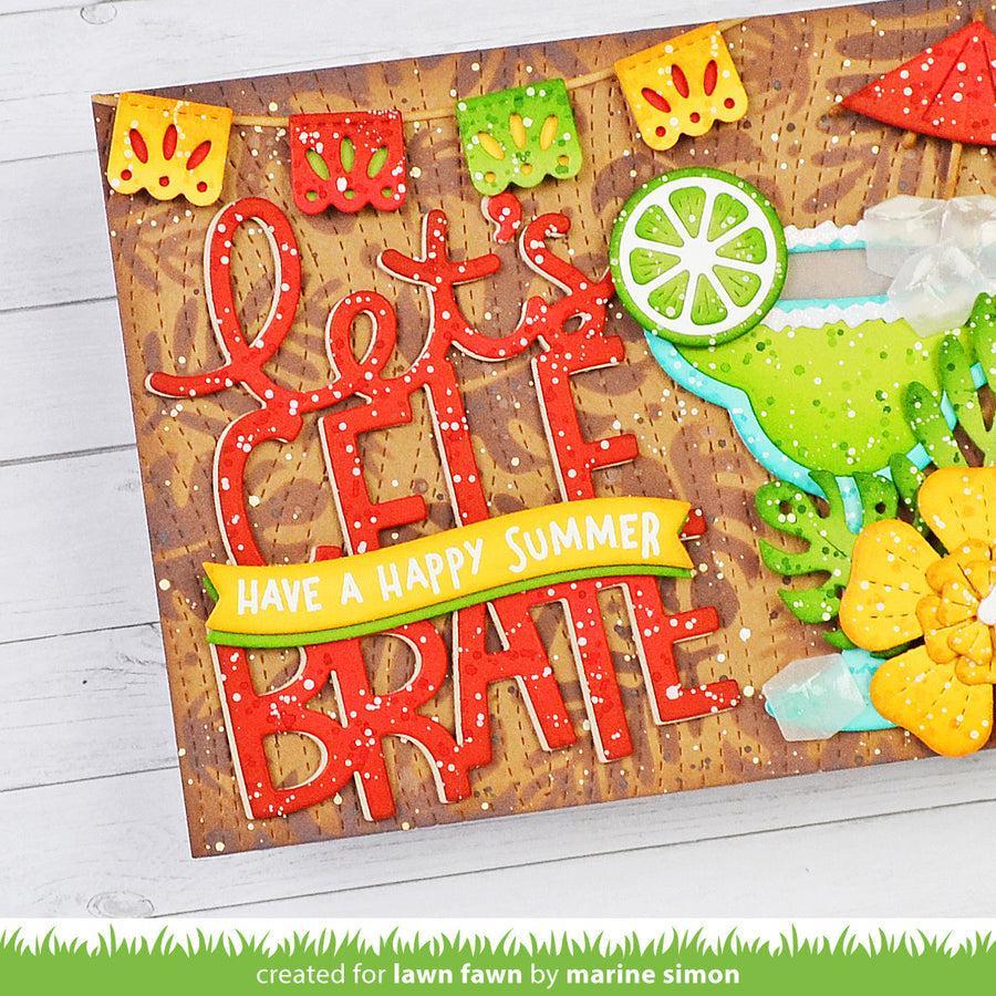 Lawn Fawn - Lawn Cuts - Fiesta Banner Border-ScrapbookPal