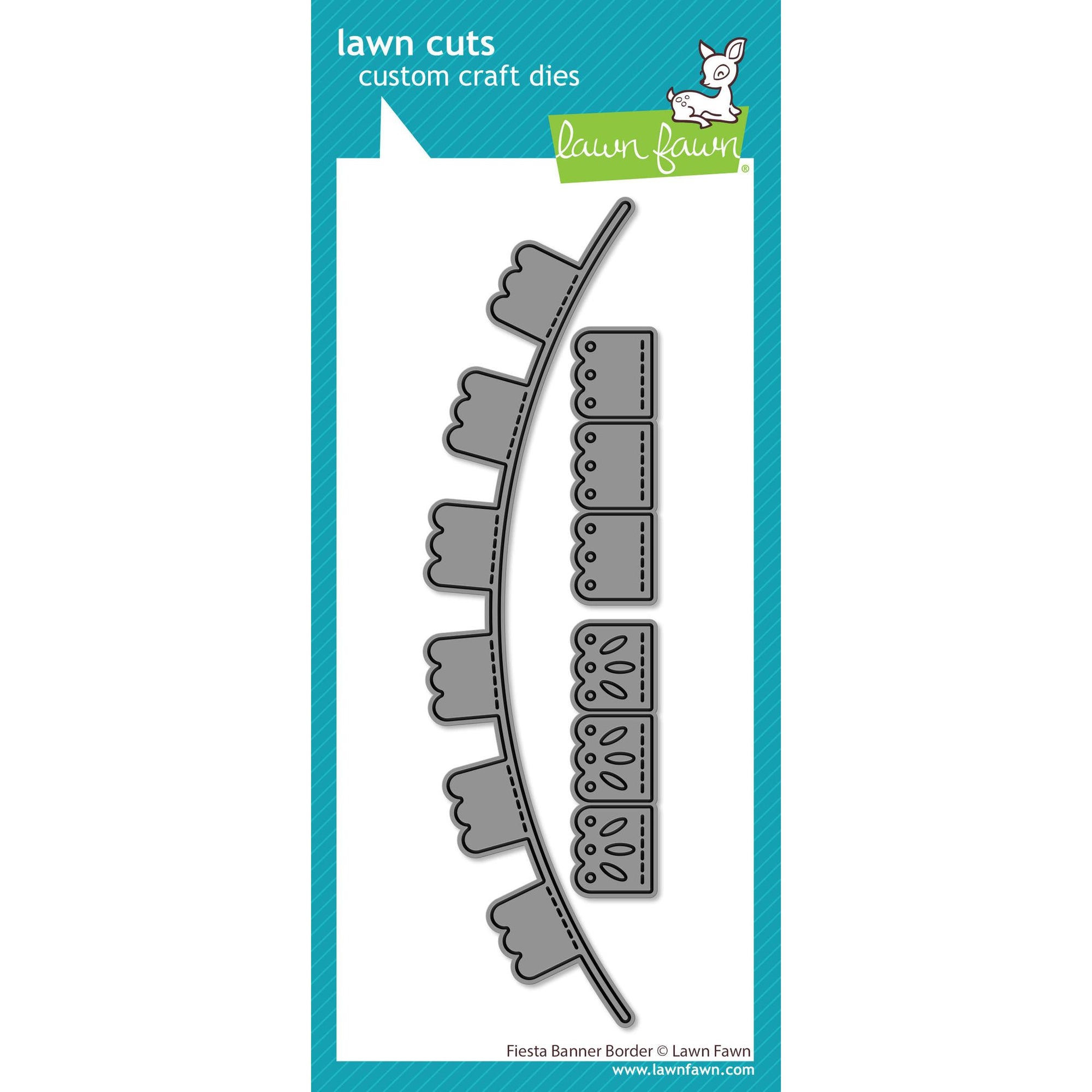 Lawn Fawn - Lawn Cuts - Fiesta Banner Border-ScrapbookPal