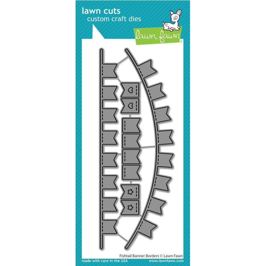 Lawn Fawn - Lawn Cuts - Fishtail Banner Borders-ScrapbookPal