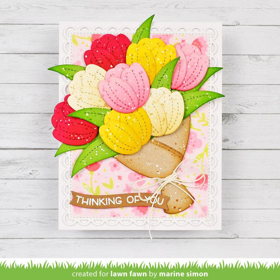 Lawn Fawn - Lawn Cuts - Flower Bouquet Wrap-ScrapbookPal