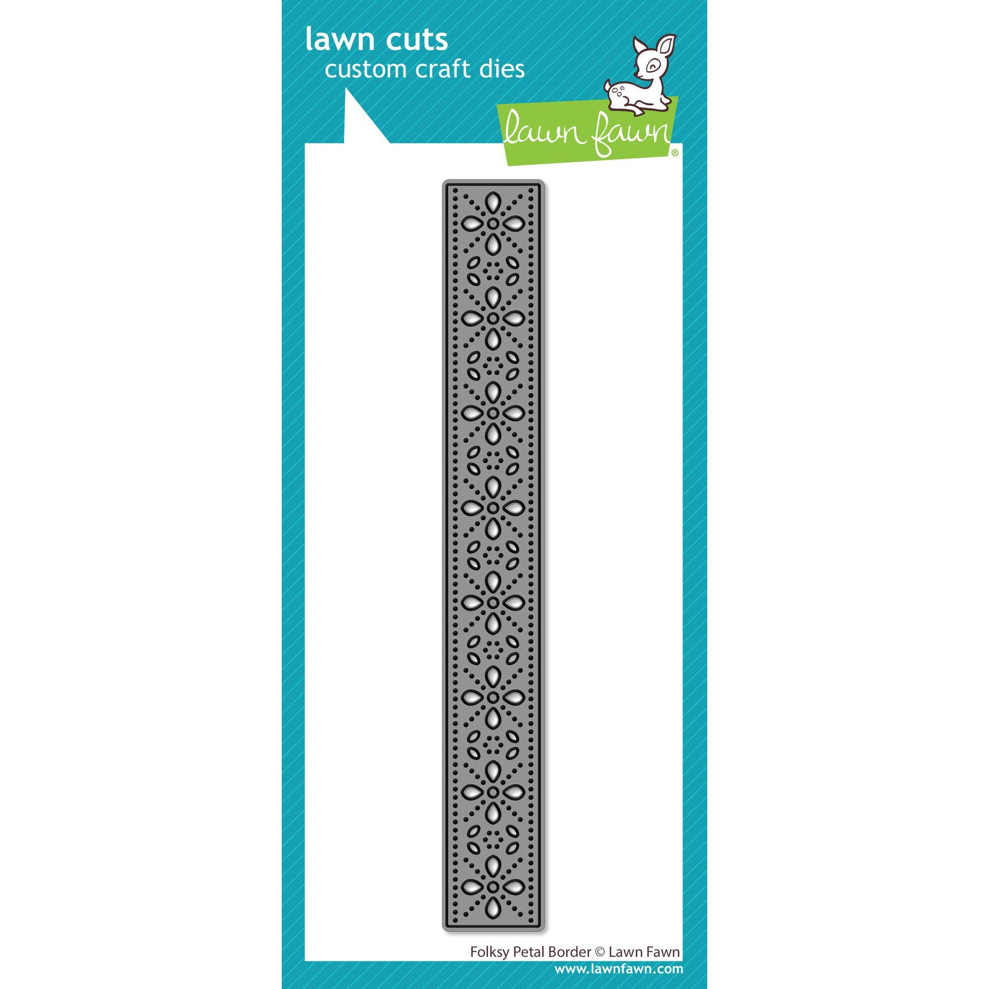 Lawn Fawn - Lawn Cuts - Folksy Petal Border-ScrapbookPal