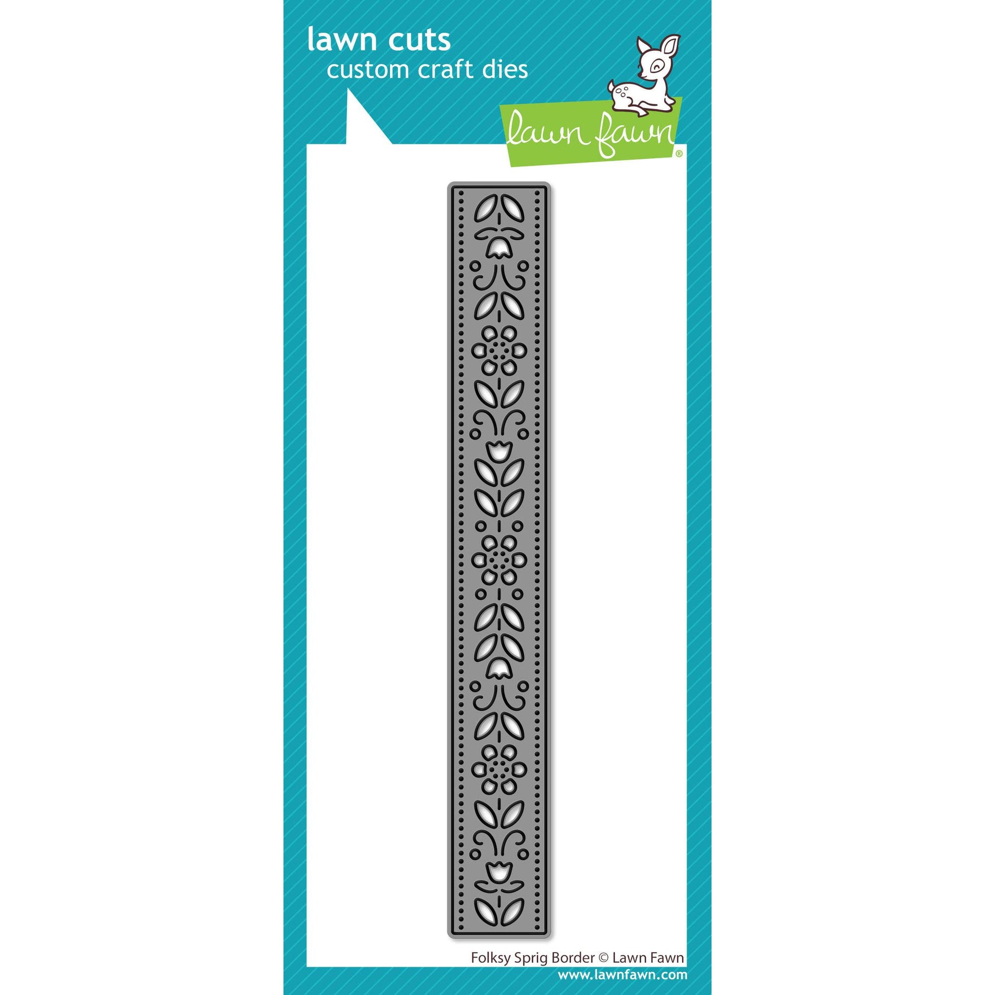 Lawn Fawn - Lawn Cuts - Folksy Sprig Border – ScrapbookPal
