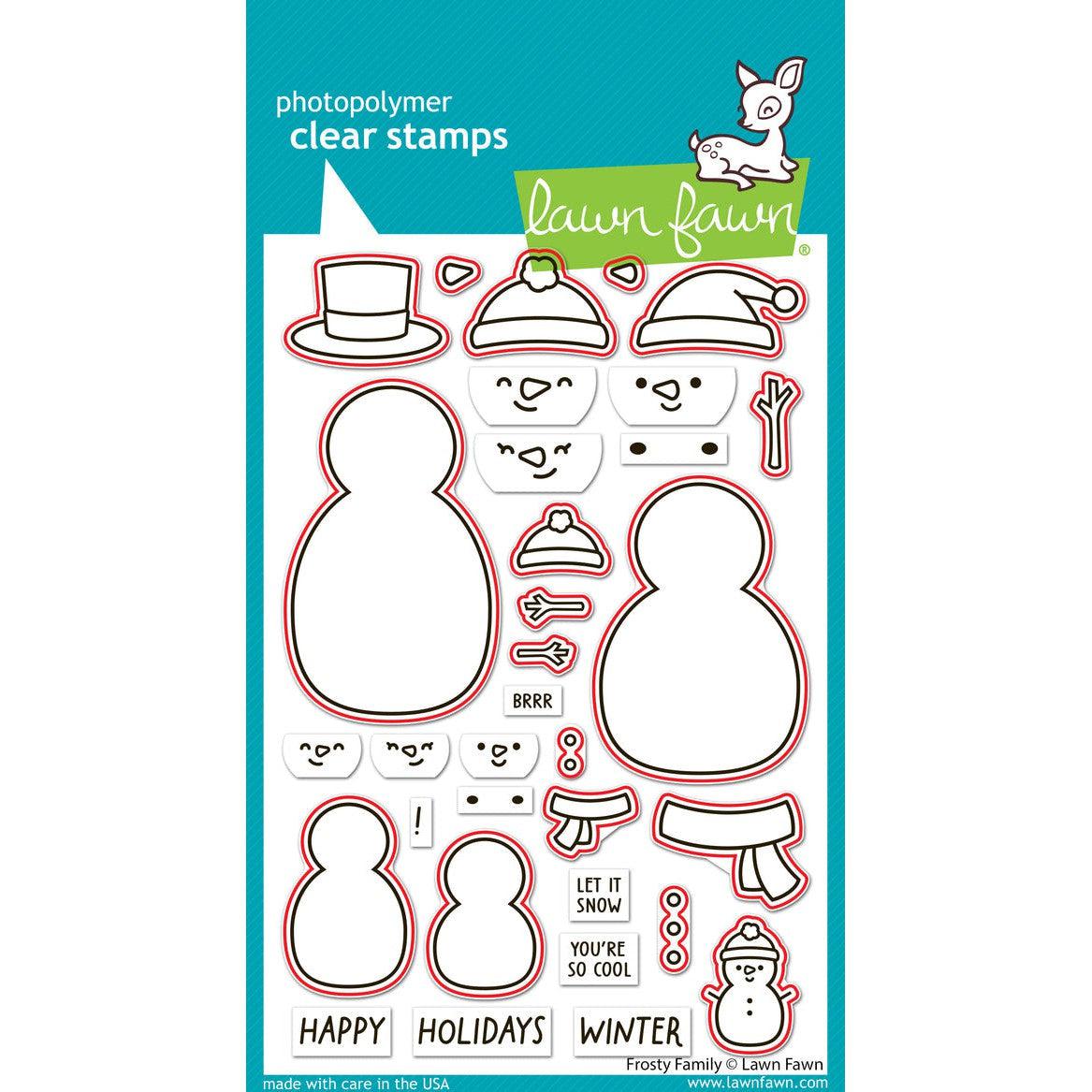 Lawn Fawn - Lawn Cuts - Frosty Family-ScrapbookPal