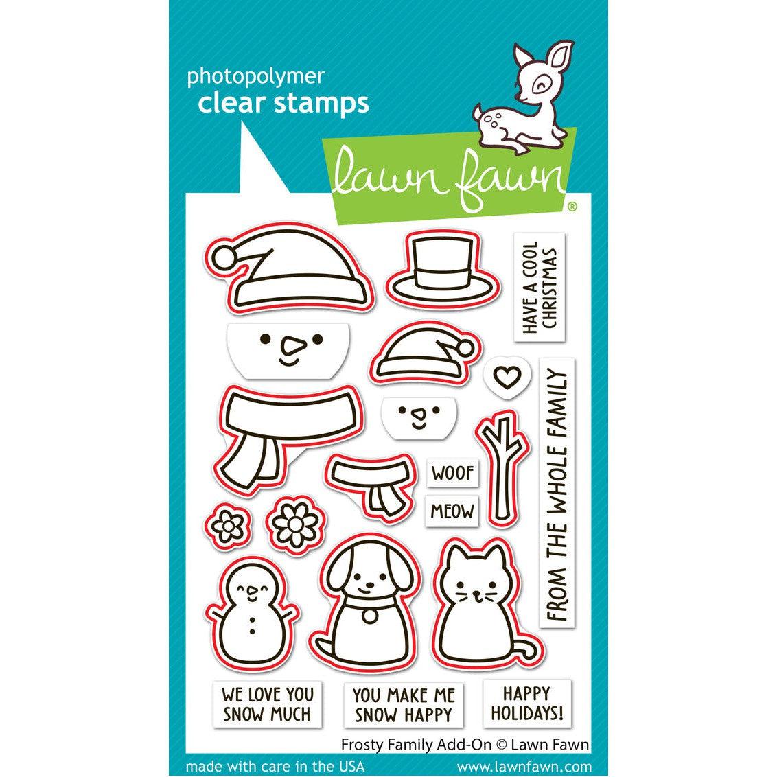 Lawn Fawn - Lawn Cuts - Frosty Family Add-On-ScrapbookPal