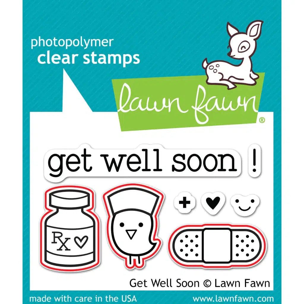 Lawn Fawn - Lawn Cuts - Get Well Soon-ScrapbookPal