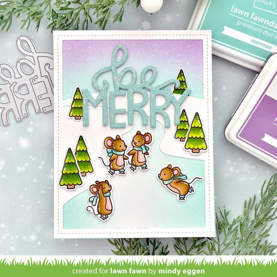 Lawn Fawn - Lawn Cuts - Giant Be Merry-ScrapbookPal