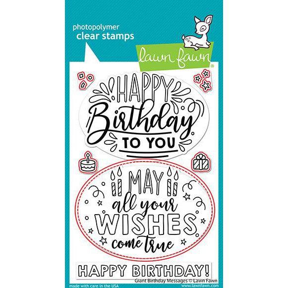 Lawn Fawn - Lawn Cuts - Giant Birthday Messages-ScrapbookPal