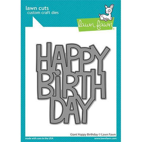 Lawn Fawn - Lawn Cuts - Giant Happy Birthday-ScrapbookPal