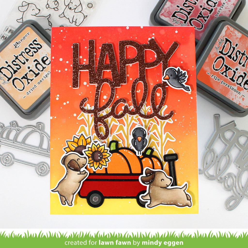 Lawn Fawn - Lawn Cuts - Giant Happy Fall-ScrapbookPal