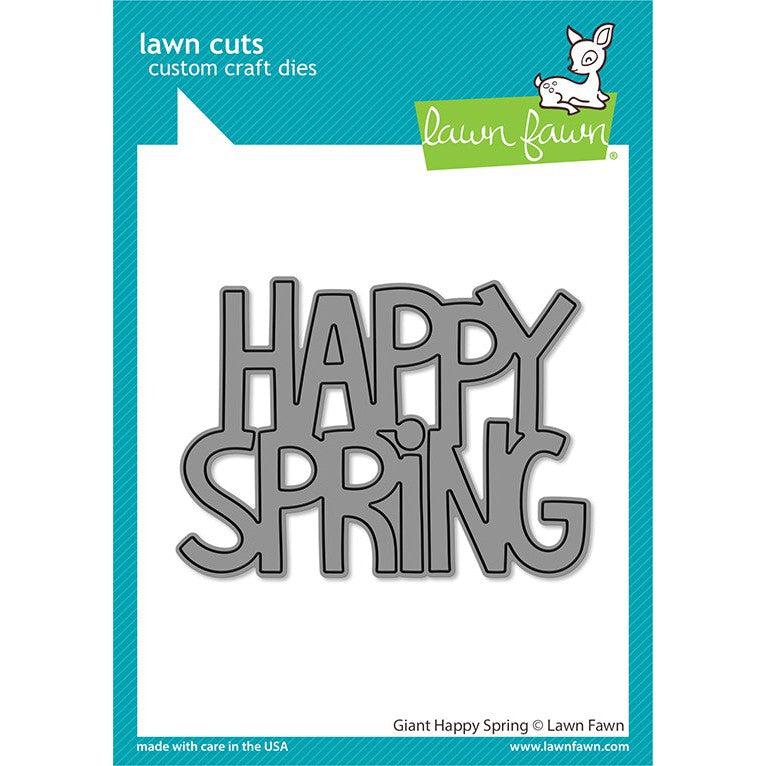 Lawn Fawn - Lawn Cuts - Giant Happy Spring-ScrapbookPal