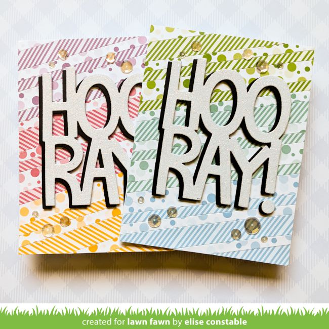 Lawn Fawn - Lawn Cuts - Giant Hooray-ScrapbookPal