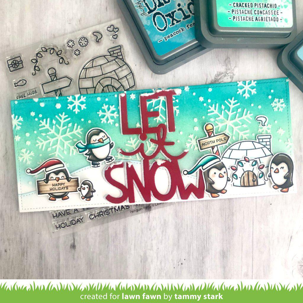 Lawn Fawn - Lawn Cuts - Giant Let It Snow-ScrapbookPal