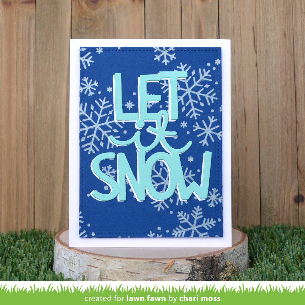 Lawn Fawn - Lawn Cuts - Giant Let It Snow-ScrapbookPal